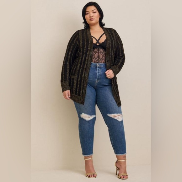 Cable Boyfriend Cardigan Sweater - Picture 4 of 9